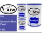 Preview: Kia, Electronic Blue Pearl, FBD: 500ml Lackdose + 500ml Klarlack + 250ml Härter - Set, von ATW Autoteile West.
